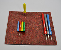 Prikpennen in verschillende kleuren